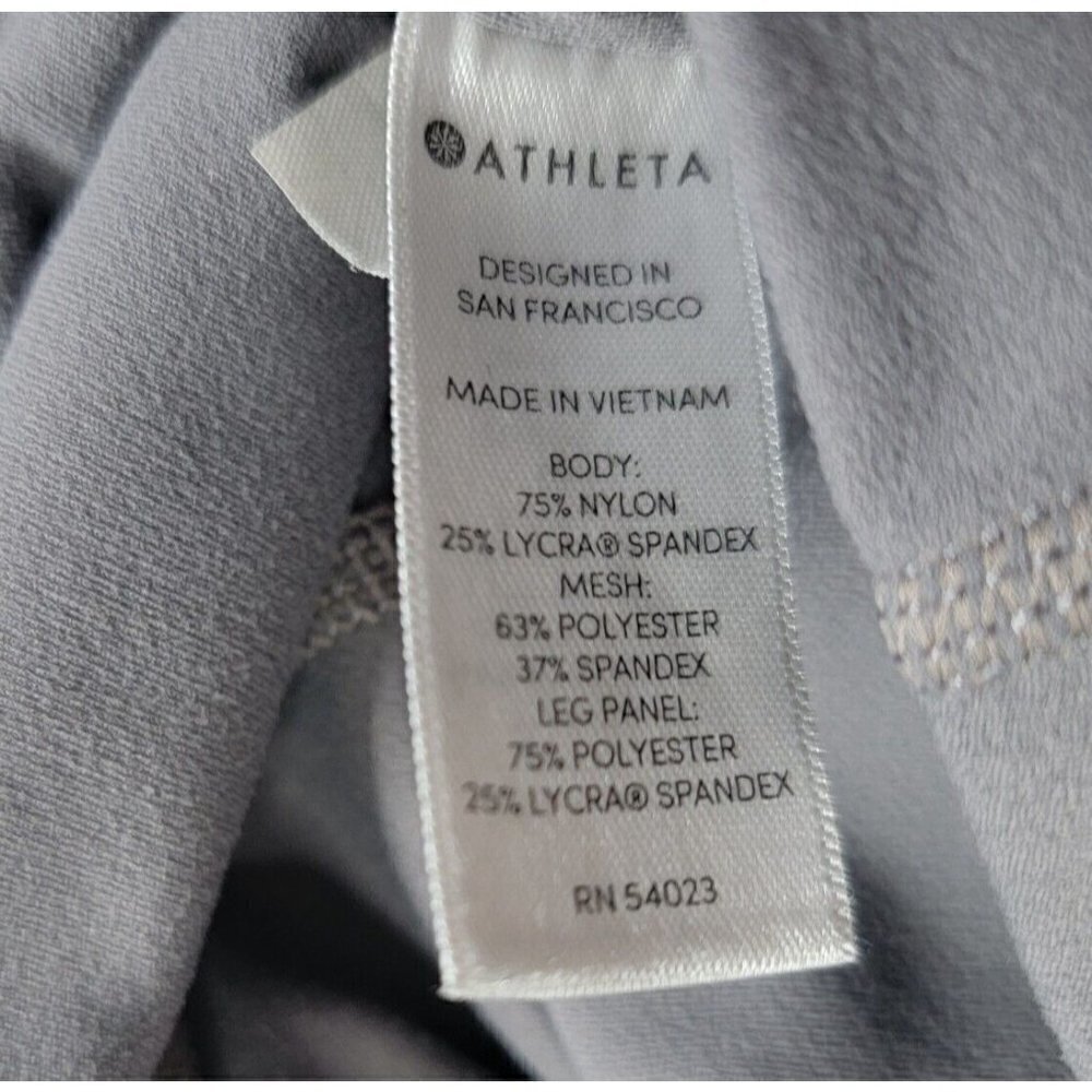 Athleta Colorblock Salutation Tight 7/8 Leggings Mid-Rise Gray Size S - Picture 14 of 15